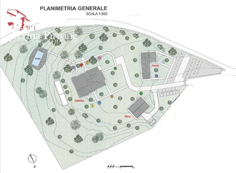 Fucecchio vendita complesso colonico con piscina