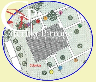 Fucecchio vendita complesso colonico con piscina