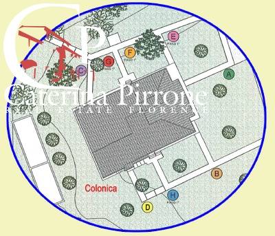 Fucecchio vendita complesso colonico con piscina