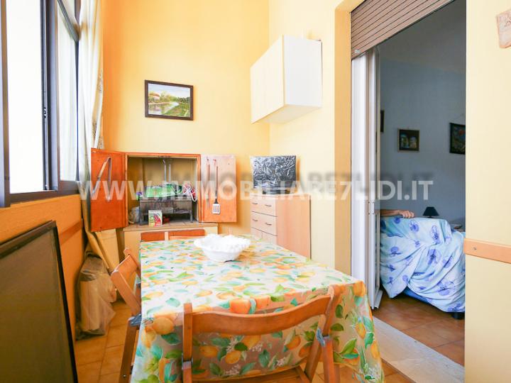 terrazzo verandato con barbecue