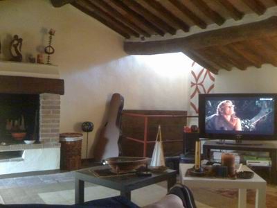 soggiorno con camino