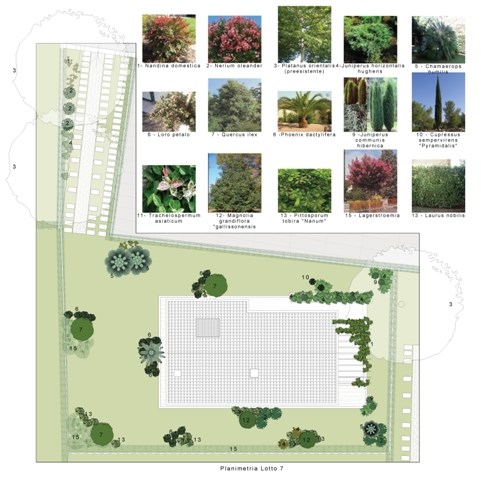 mappa distribuzione giardino