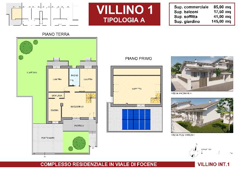 Villa a schiera in Viale di Focene, 380 a Fiumicino