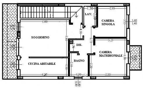 Piantina piano primo