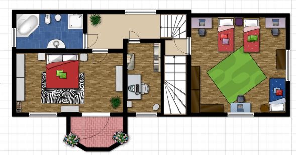 ipotesi arredo piano secondo