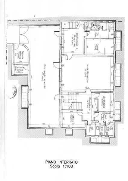 04 pianta piano interrato Petritoli Azienda Agrico