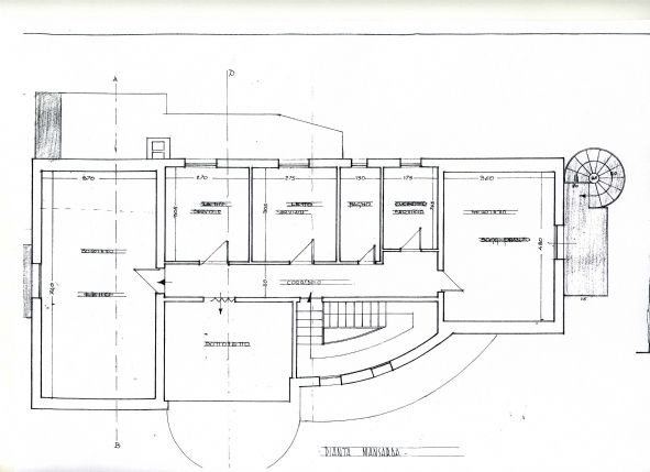 planimetria mansarda