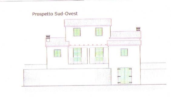 prospetto sud-ovest